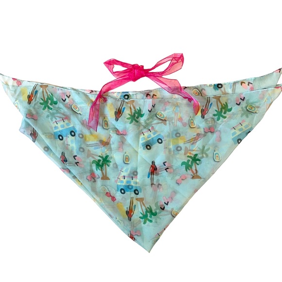 Unique Vintage Retro Vintage Barbie Print Blue Camper Adventure Print - Picture 1 of 4